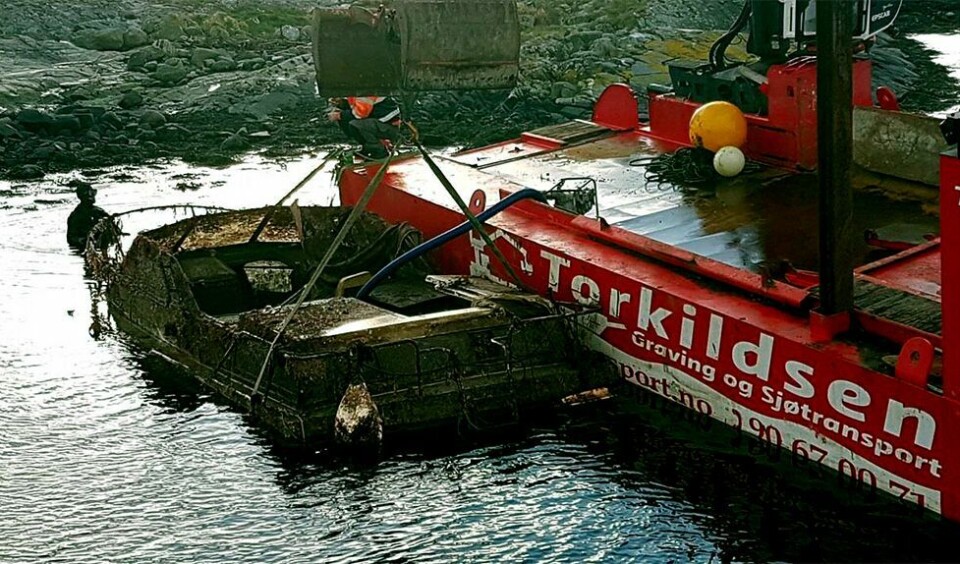Ikke bare teiner som hentes opp av sjøen