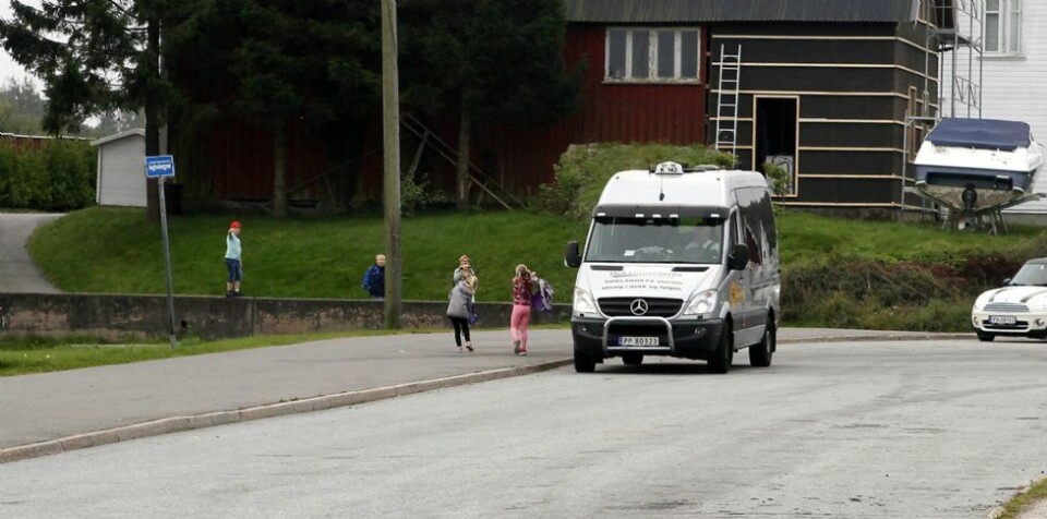 100 meters drosjetur grunnet farlig skolevei