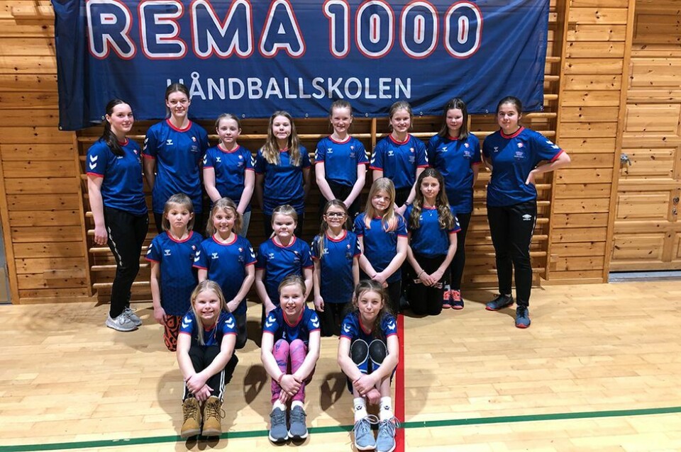 Håndballskole tre dager til ende i Flekkerøyhallen