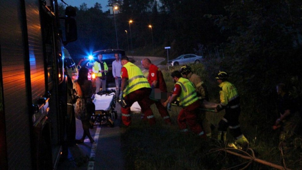 Alvorlig trafikkulykke på Årosveien