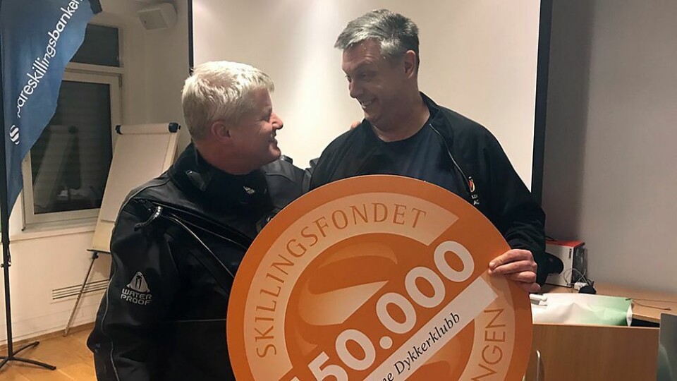 150.000 kroner til dykkerklubben