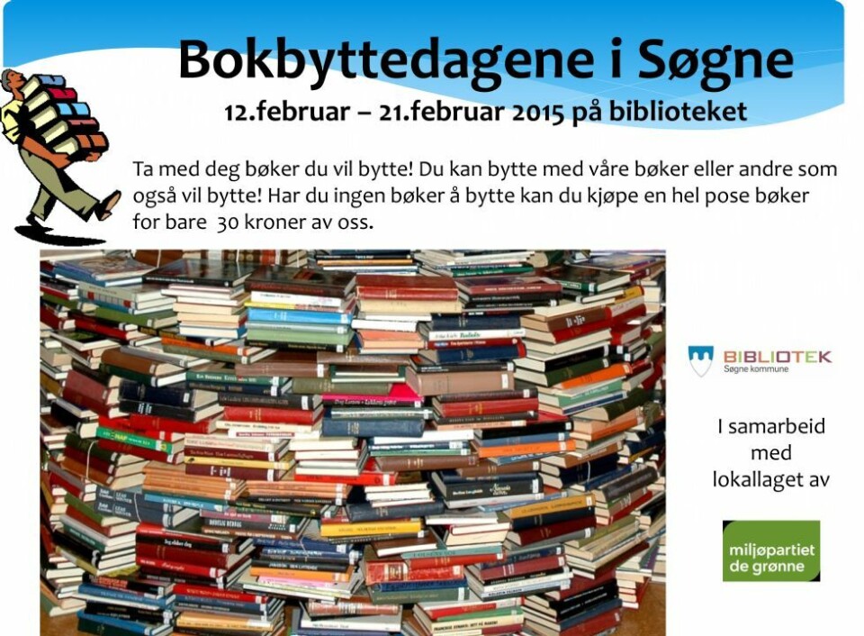 Bokbyttedager på Søgne bibliotek