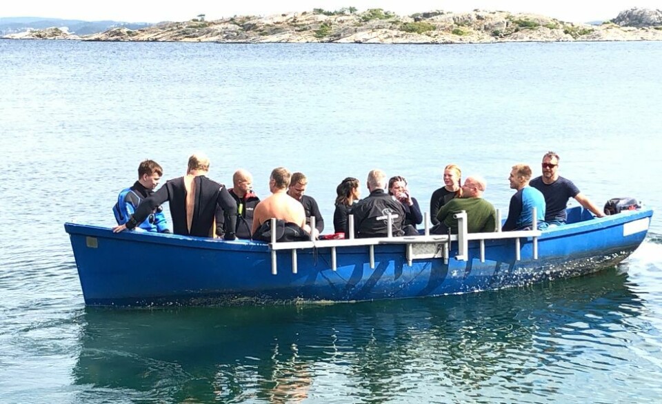 Gjorde sine første «Bonndilt-dykk» ved Flekkerøy