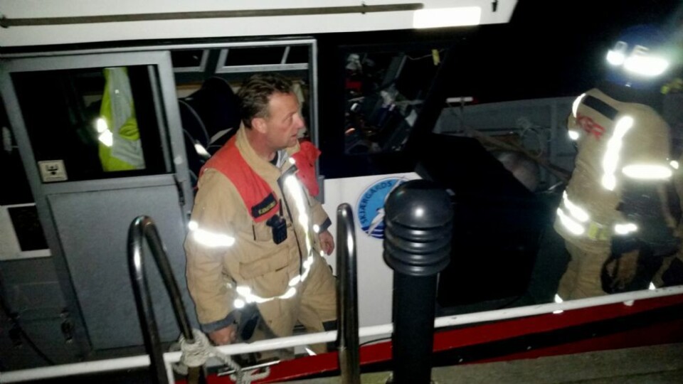 Fikk melding om kraftig smell og flammer ved Åløya