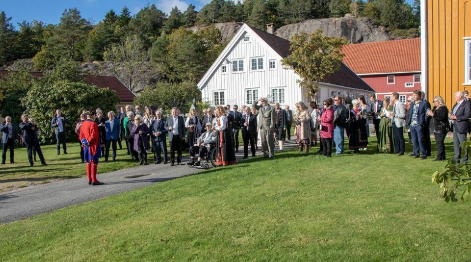 Innledet 100-årsfeiring med salutt