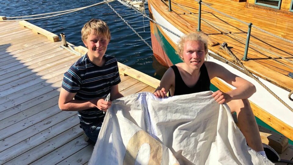 Sjøspeidere prydet Vestergabet med seilskuter