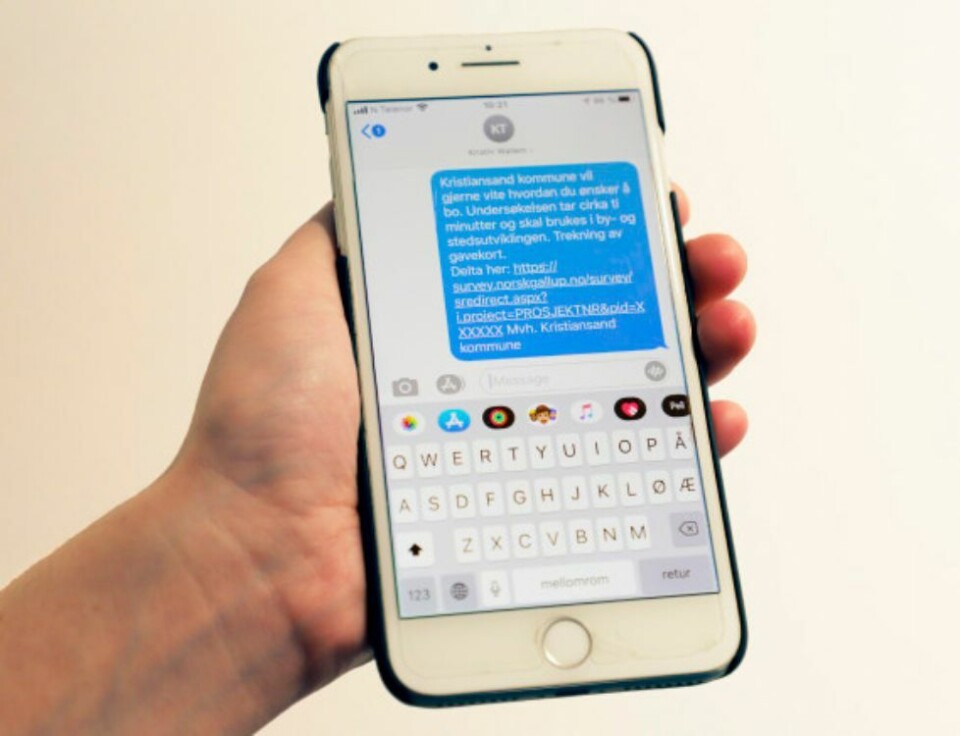 Spørreundersøkelse om boligforhold i tidligere Søgne og Songdalen