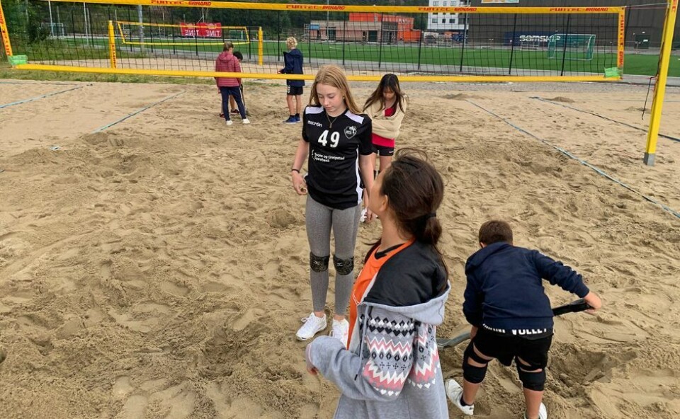 Sandvolleyballens dag med skattejakt