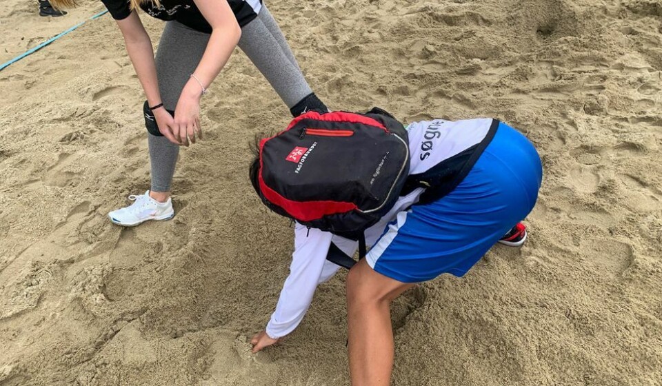 Sandvolleyballens dag med skattejakt