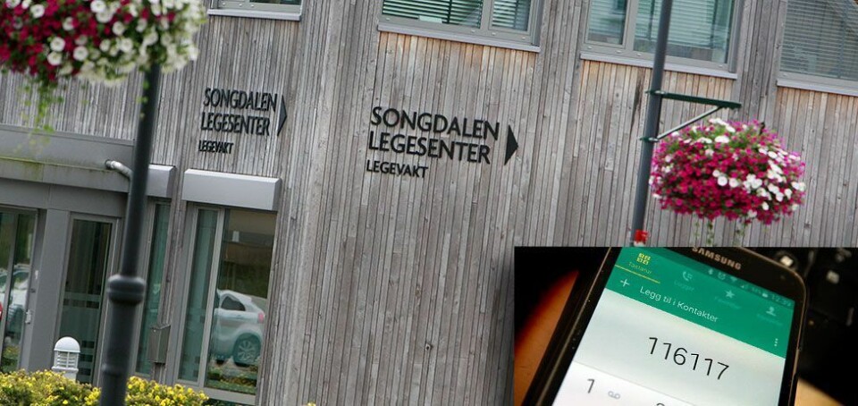 - Legevakten i Søgne og Songdalen er truet