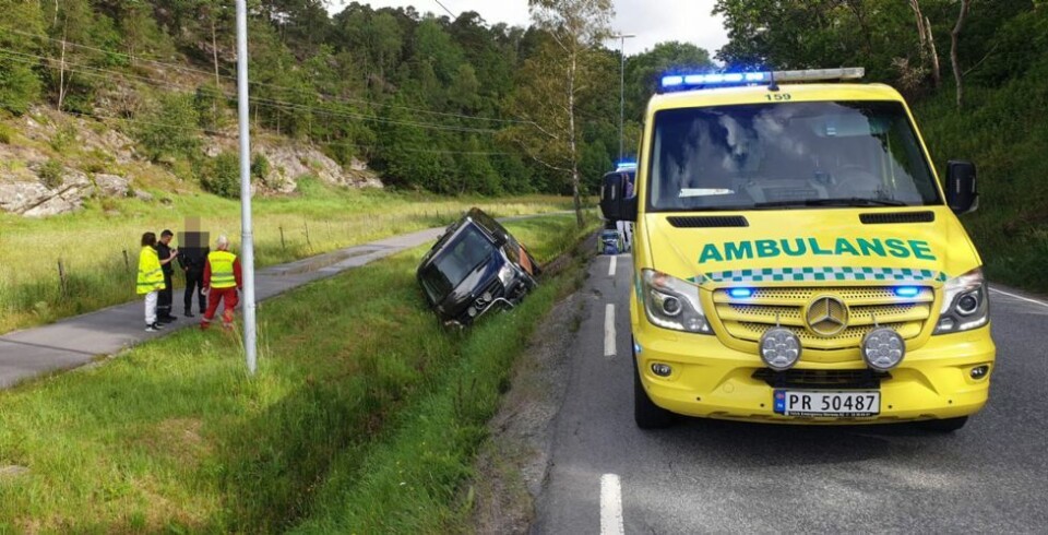 Utforkjøring på Leireveien