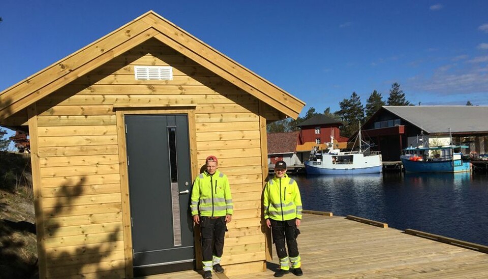 Nå kan 150 Sjøspeidere fra Flekkerøy boltre seg på ei helt ny 72 meter lang bygge