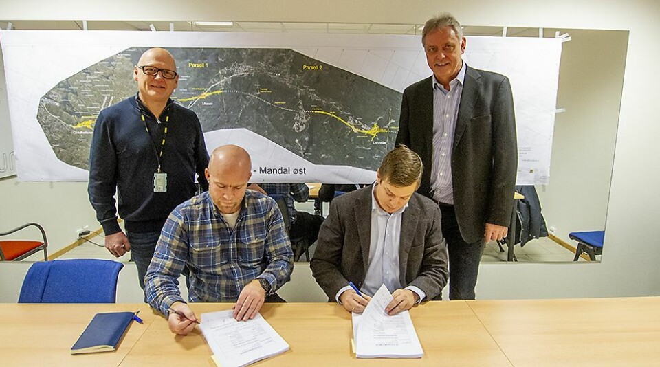 Otera signerer kontrakt med AF gruppen for leveranse av elektro på E39 mellom Kristiansand og Mandal