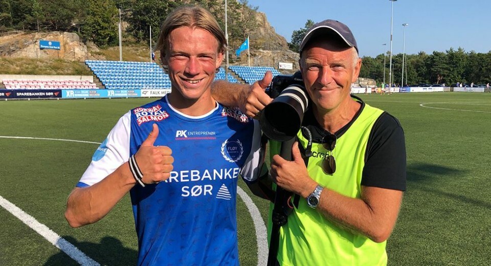 Fløy-seier: Fotograferte sønnen da han ble matchvinner mot Arendal
