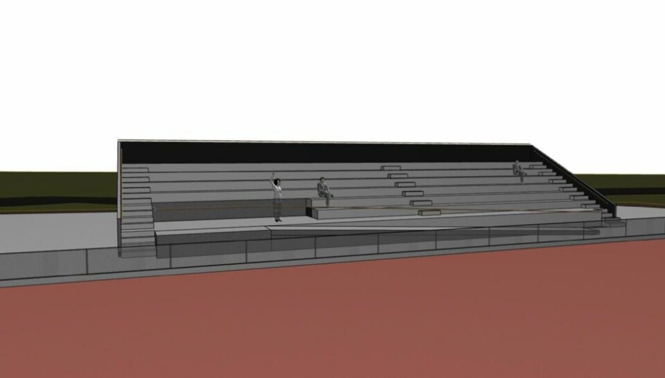 Konkret Entreprenør bygger tribune og servicebygning ved friidrettsstadion på Tangvall