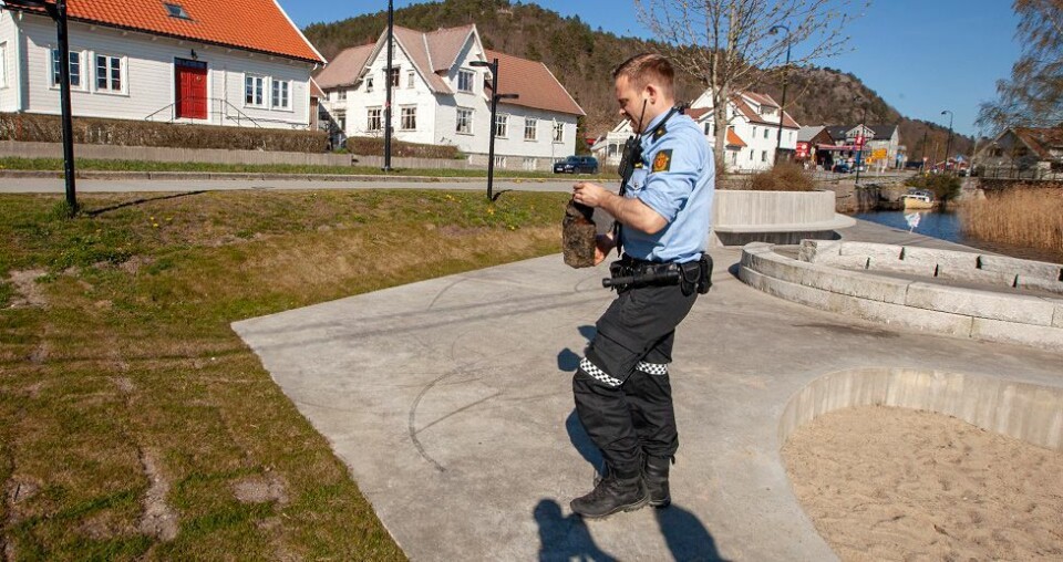 Mistenkte funn av granat