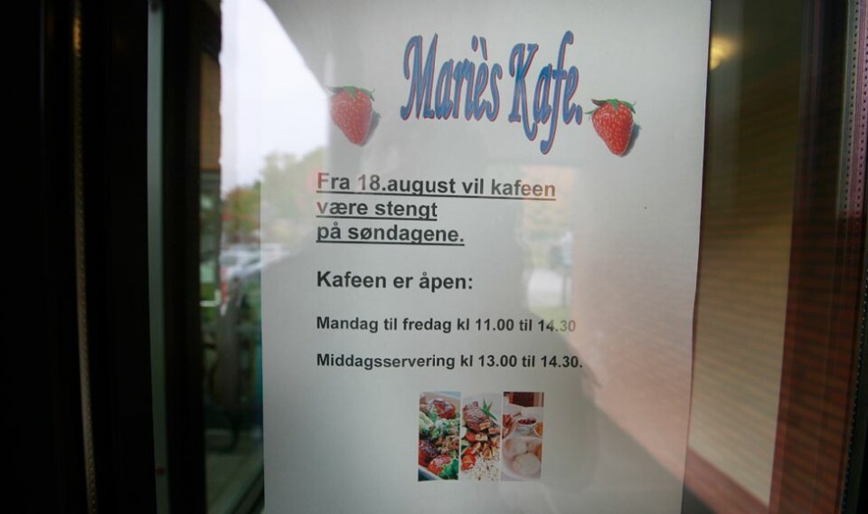 Stengte Maries Kafe uten varsel