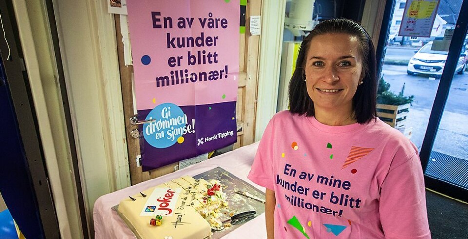 Kakefest for Joker-millionær
