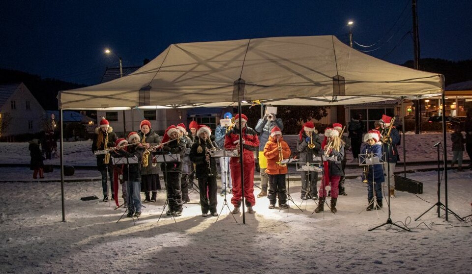 Julelysene tent i HaugenParken