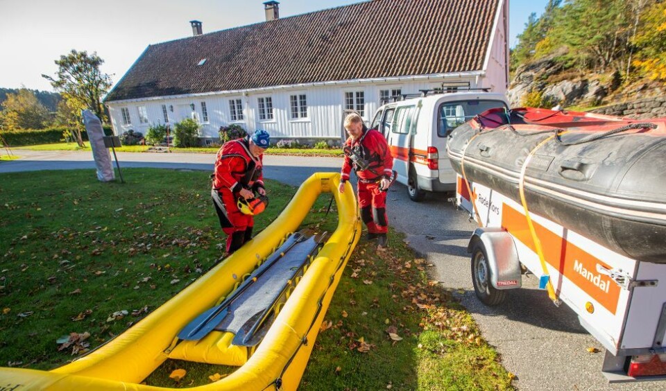 Har avsluttet søket i elva