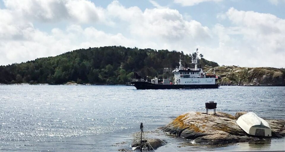 - Fem seks store båter har gått på her de siste årene