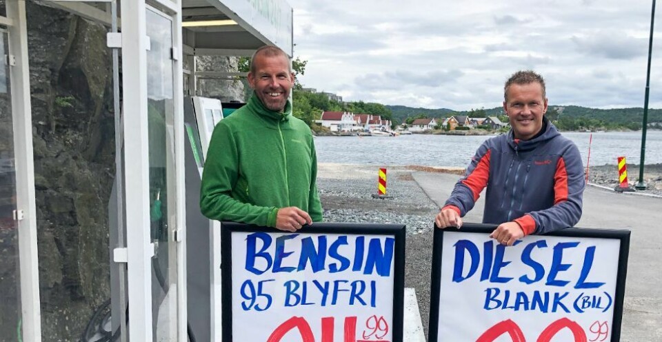 Nå kan du fylle bensin og diesel på Lindebø brygge