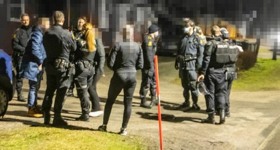 Politiaksjon i Søgne: - Søkte etter person