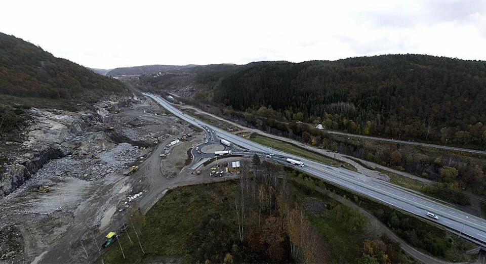 Ny E39: Filmet hele strekningen Kristiansand vest til Mandal øst fra helikopter