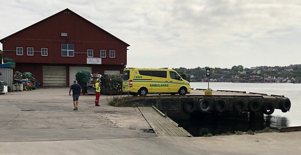 Båt på grunn ved Flekkerøy