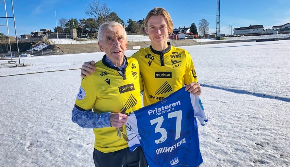 Mathias går i farfar Leif sine fotspor