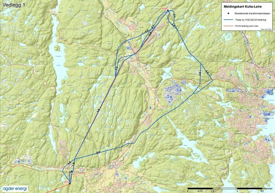 Skal bygge ny linjetrasse gjennom Søgne og Songdalen