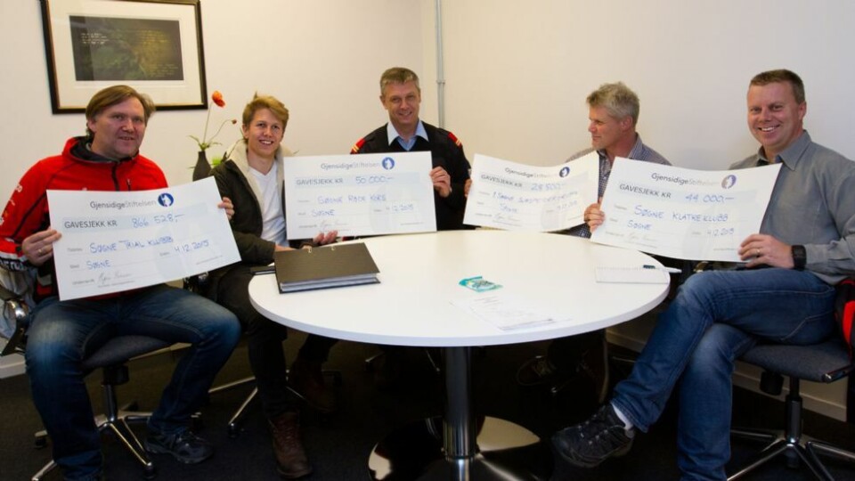 Delte ut nesten 1 million kroner