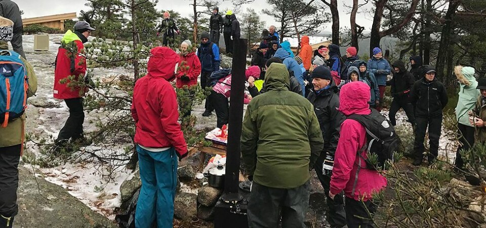 - Sykt digg å bruke gapahuk i sånt vær