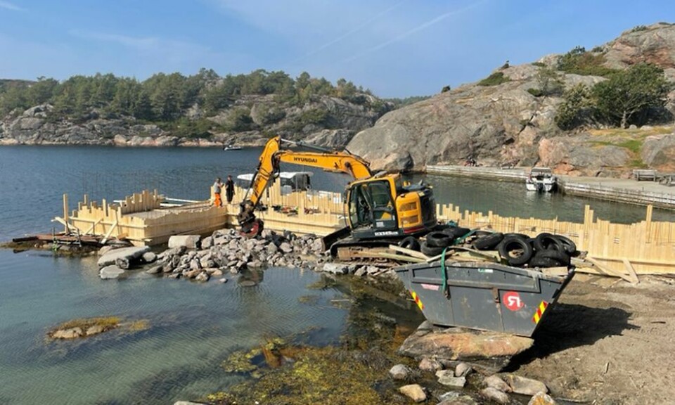 - Brygga på Helgøya ferdigbygget om en måneds tid