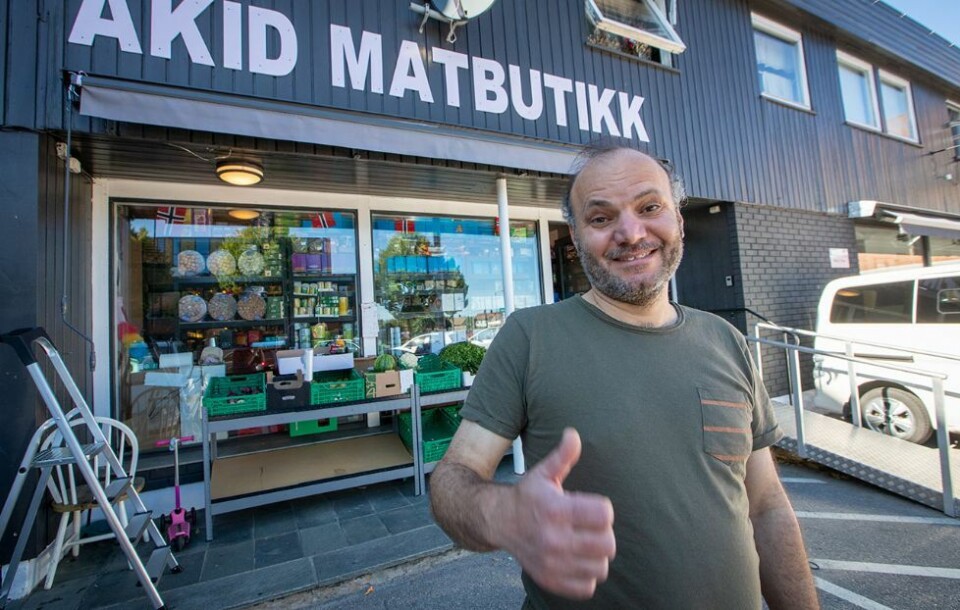 Asiatisk dagligvarebutikk på Tangvall
