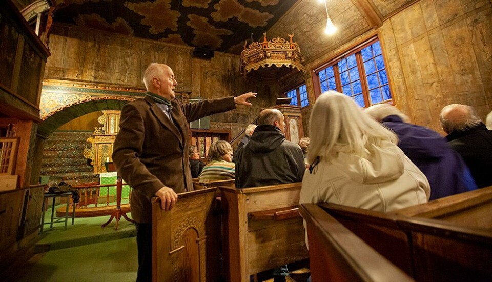 - De ble litt sure i Harkmark, men det er ingen tvil, denne kirka er Agders eldste trekirke