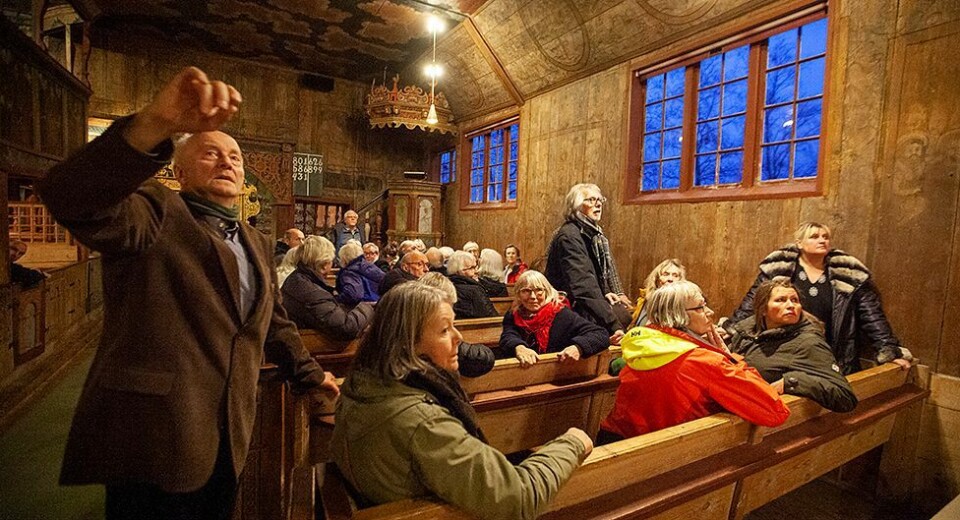 - De ble litt sure i Harkmark, men det er ingen tvil, denne kirka er Agders eldste trekirke