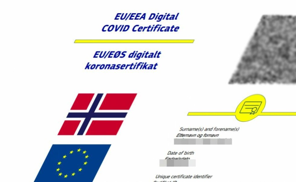 Endringer i gyldighet for koronasertifikatet for fullvaksinerte