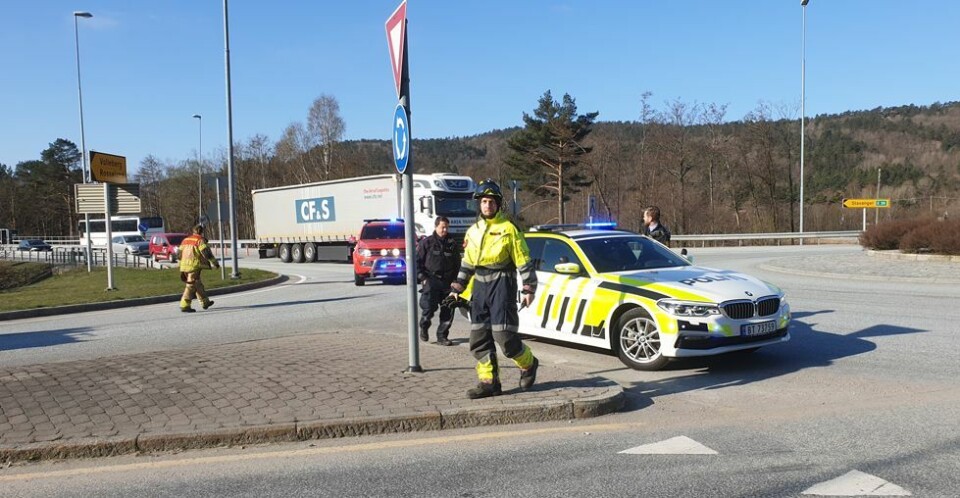 Trafikkulykke på E39 i Brennåsen - veien er ryddet og trafikken går igjen som normalt