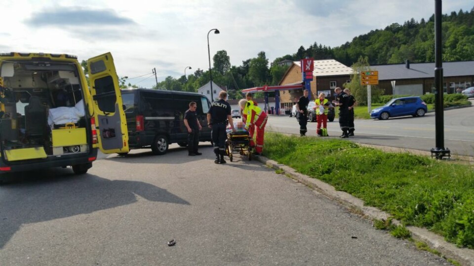 Trafikkulykke på Lunde