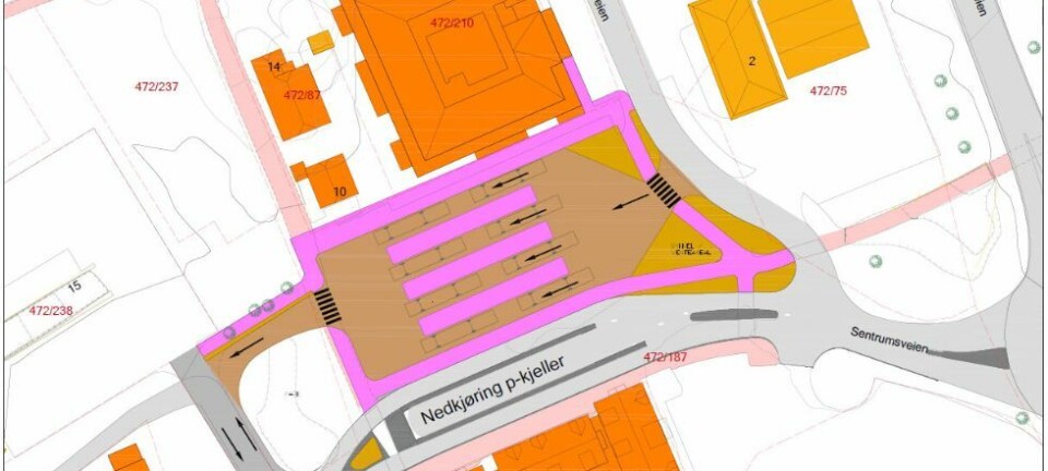 Orienterte om kollektivterminal og kryssløsninger på Tangvall