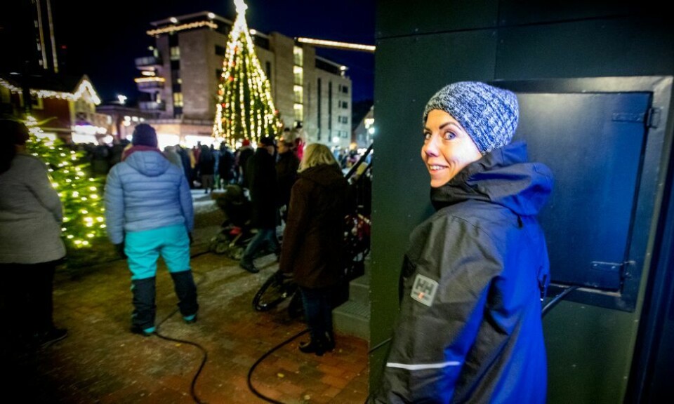 Julegrantenningen: - Veldig moro at så mange kom i denne kulda