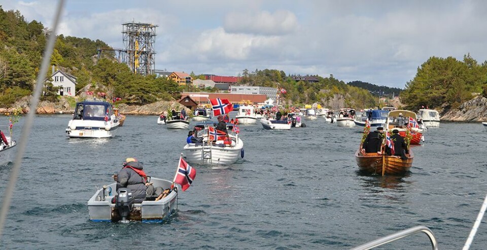Se klipp og taler fra båttoget 17. mai 2020