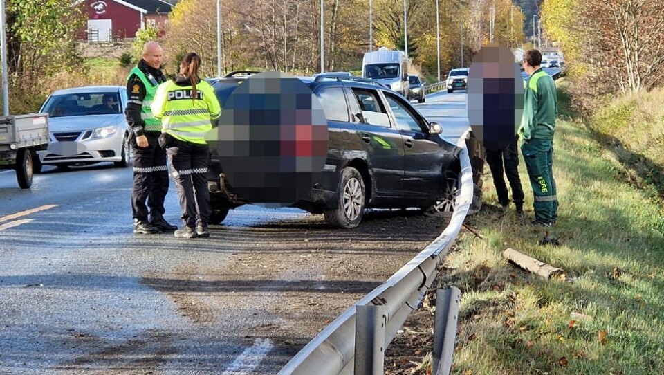 Bil i autovernet på E39