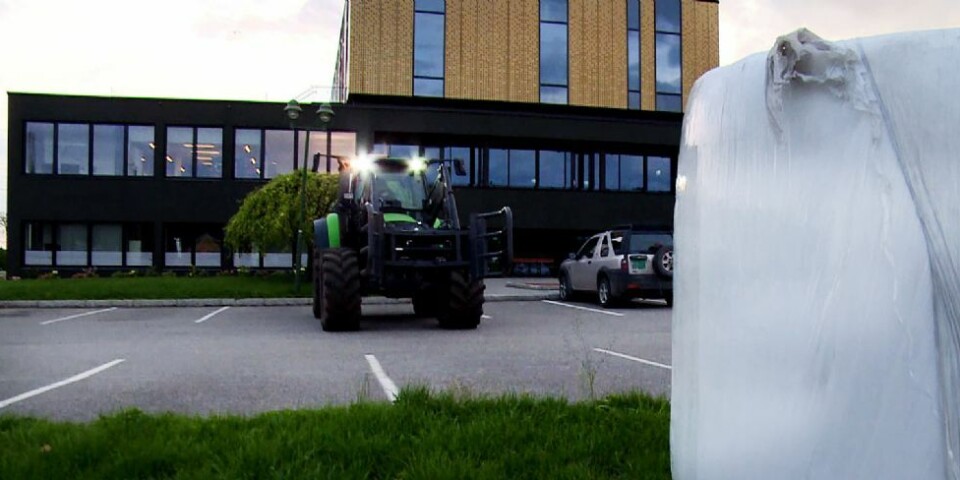 Lokale bønder markerte misnøye