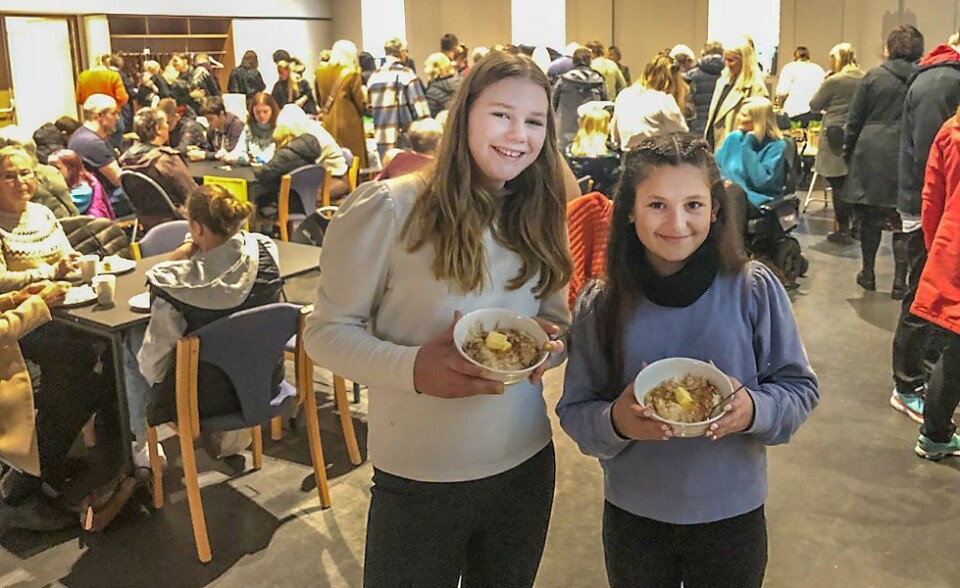 Det «kokte» nesten over på julemarkedet i Flekkerøy kirke