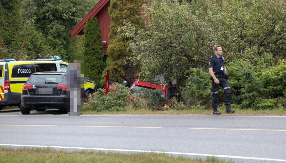 Kollisjon mellom to biler på Langenesveien