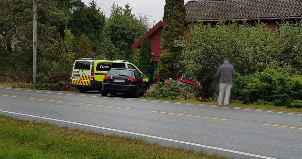 Kollisjon mellom to biler på Langenesveien