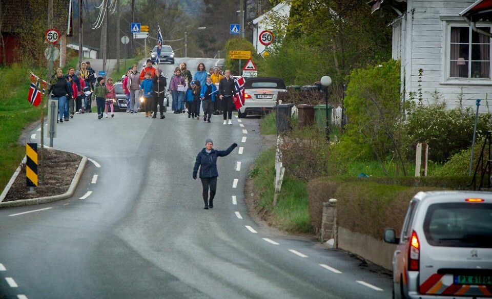 Siste øvelse før 17. mai: - Vi er litt fåtallige