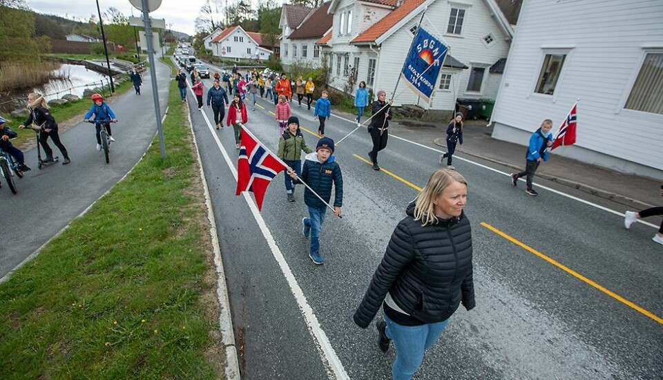 Siste øvelse før 17. mai: - Vi er litt fåtallige